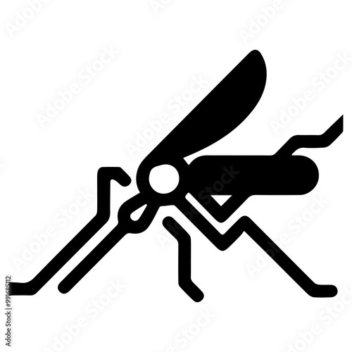 Mosquito vector icon. Insect illustration.