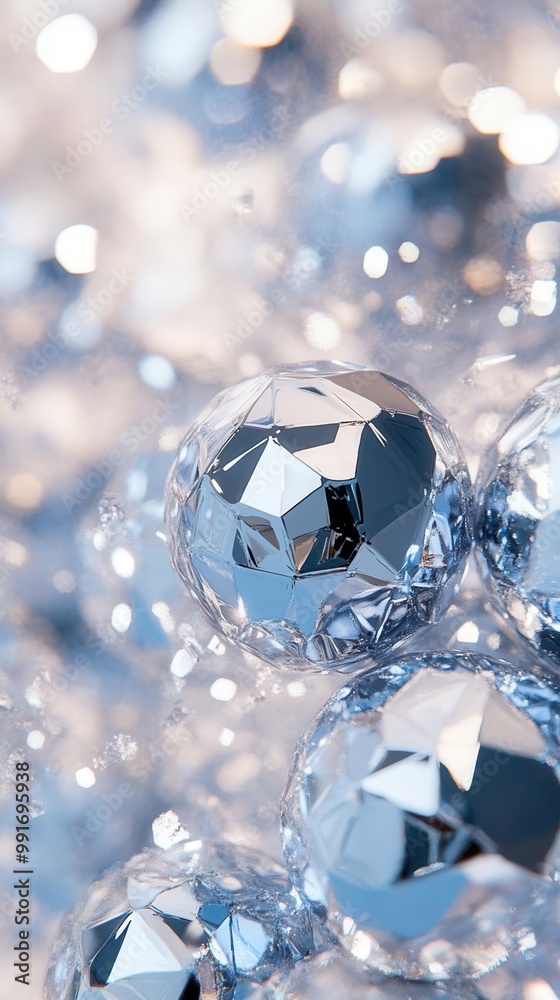 Fototapeta premium Overhead view of hyper-detailed object, sparkle effect, soft lighting. [overhead, hyper, sparkle],