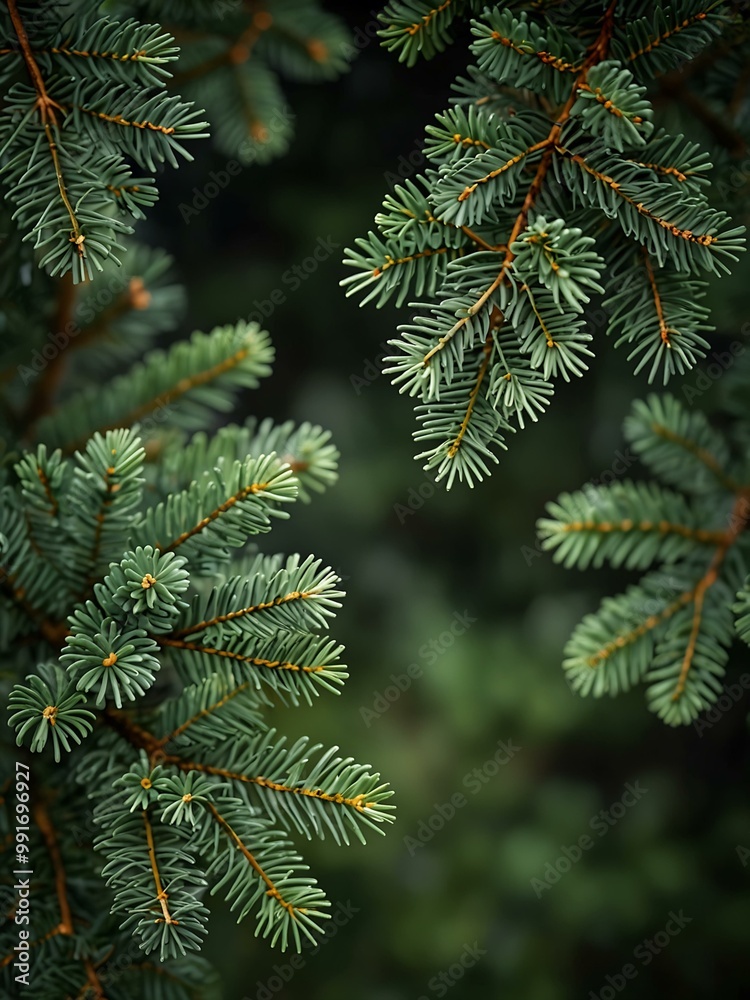 Green nature background with spruce branches. Green nature background with spruce branches.