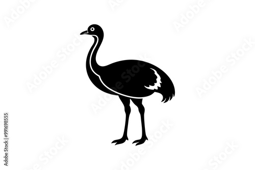 illustration of a ostrich