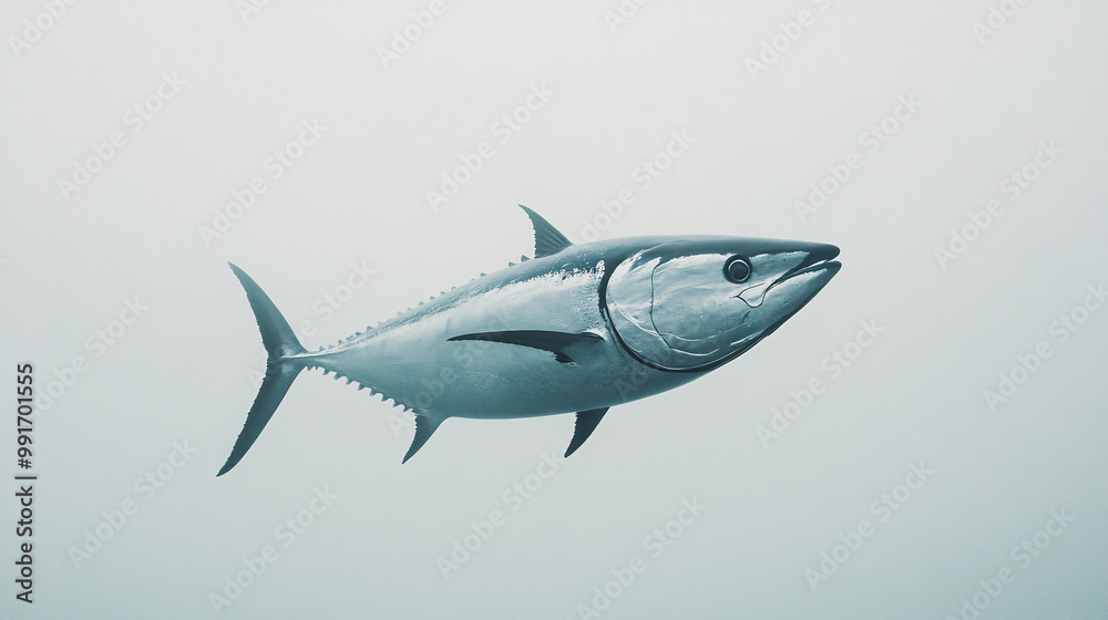 Tuna Fish Swimming in Ocean
