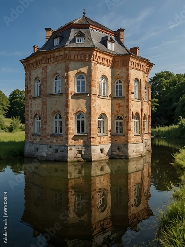 Historic water castle in Kapellendorf, Thuringia. photo