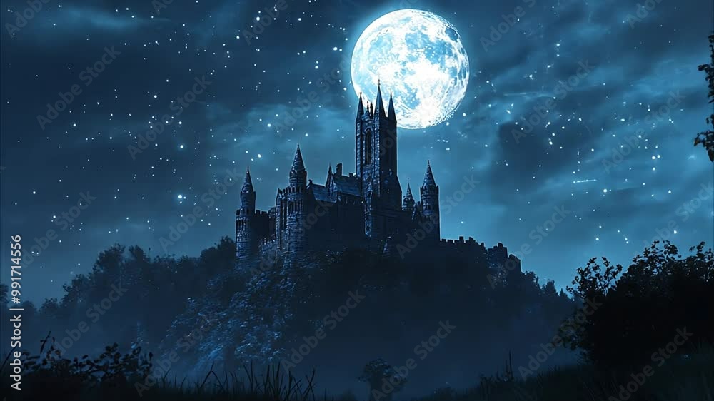 Enchanted Castle Under the Moonlight Enchanted Castle Under the Moonlight