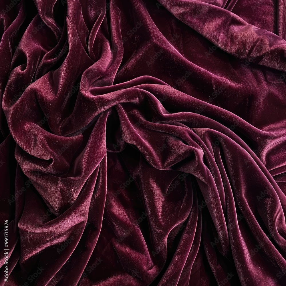 Burgundy Velvet Fabric Draped Texture Background Burgundy Velvet Fabric Draped Texture Background