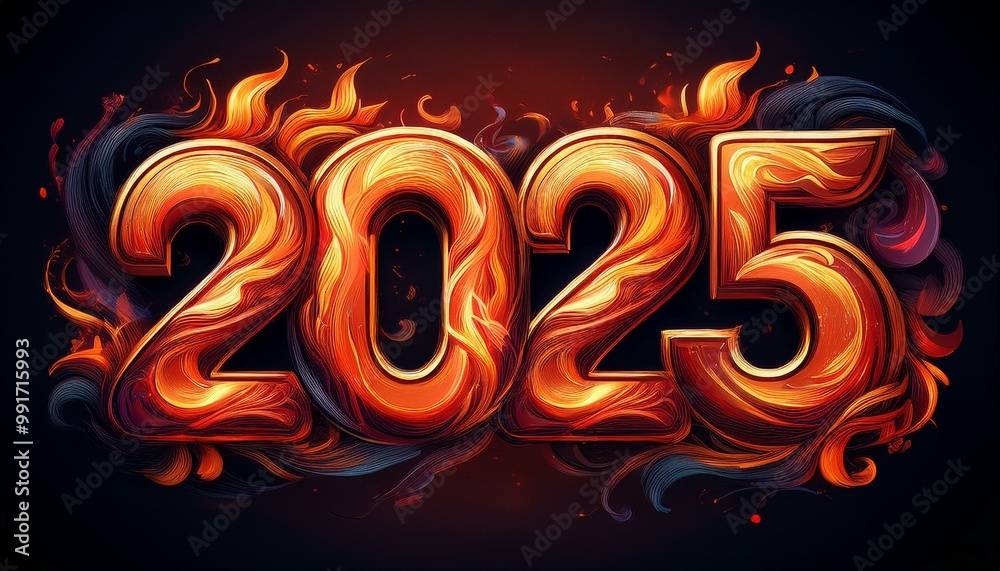 2025 new year braided in fiery flames 6