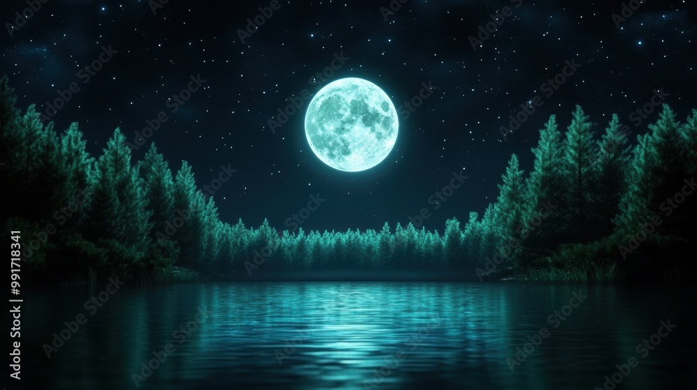 The moon illuminates a tranquil scene, casting its silvery glow on a peaceful lake, the stars twinkling above, the air filled with the soft sounds of nature. The moon illuminates a tranquil scene, casting its silvery glow on a peaceful lake, the stars twinkling above, the air filled with the soft sounds of nature.
