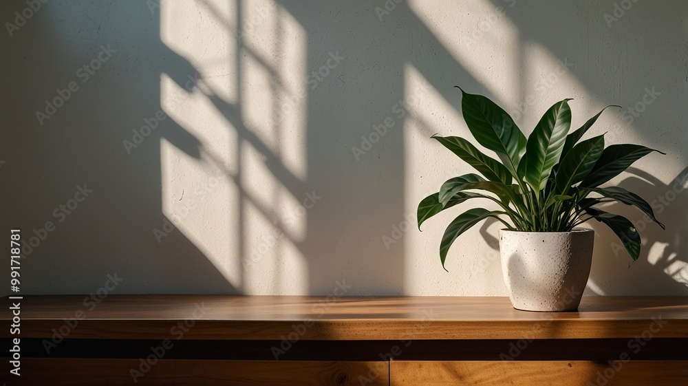 Free New wall background with a sunlight window creates a leaf shadow on the wall with a blurry indoor green plant foreground Free New wall background with a sunlight window creates a leaf shadow on the wall with a blurry indoor green plant foreground