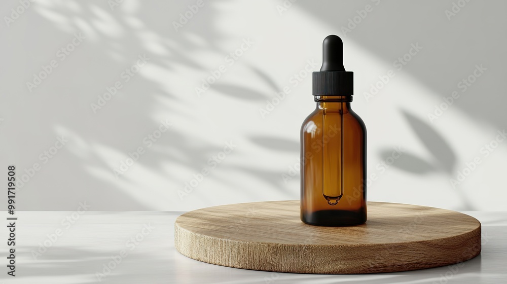 A serene, minimalist image featuring a brown glass dropper bottle on a wooden surface, illuminated by soft, natural light and casting gentle shadows. A serene, minimalist image featuring a brown glass dropper bottle on a wooden surface, illuminated by soft, natural light and casting gentle shadows.