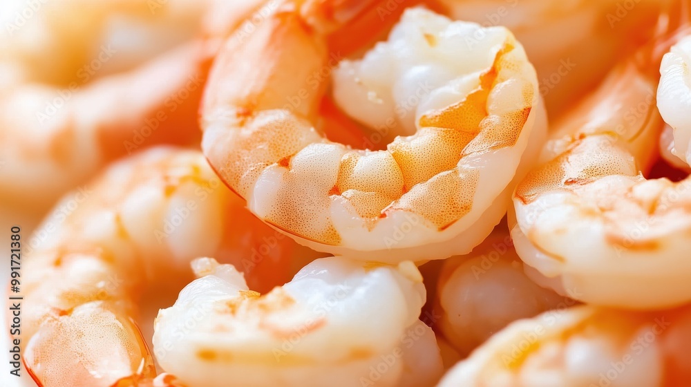 Closeup of raw fresh shrimps Closeup of raw fresh shrimps