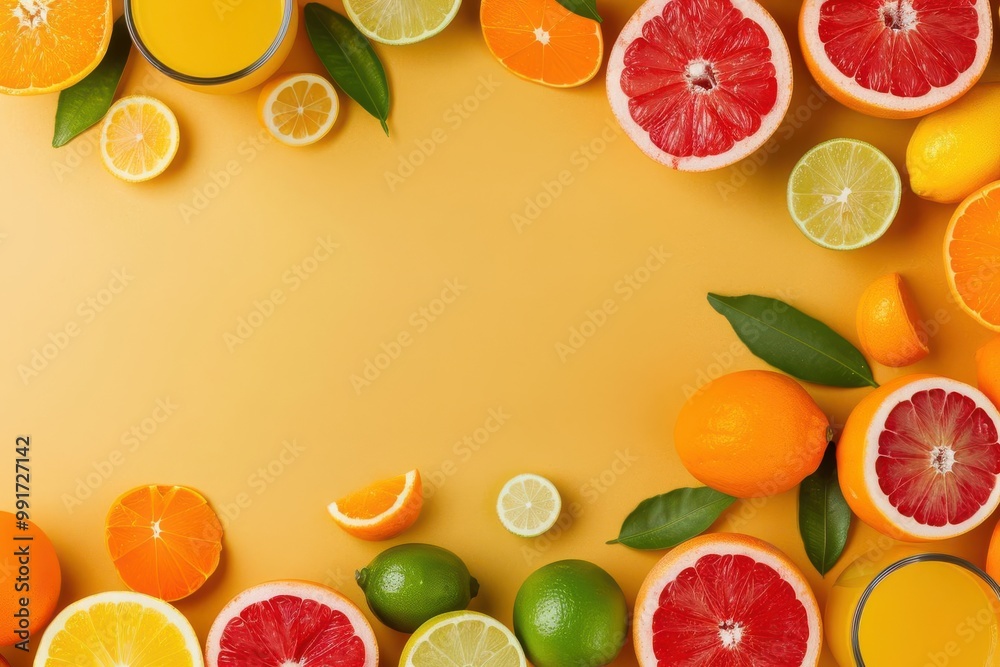 Fruit juice background, citrus fusion, zesty pattern Fruit juice background, citrus fusion, zesty pattern
