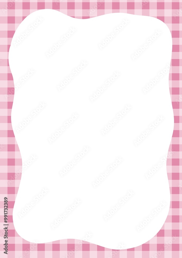 pink plaid frame border , illustration card template decoration pink plaid frame border , illustration card template decoration