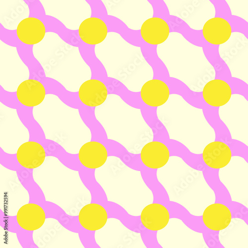 Abstract seamless vector geometric pattern