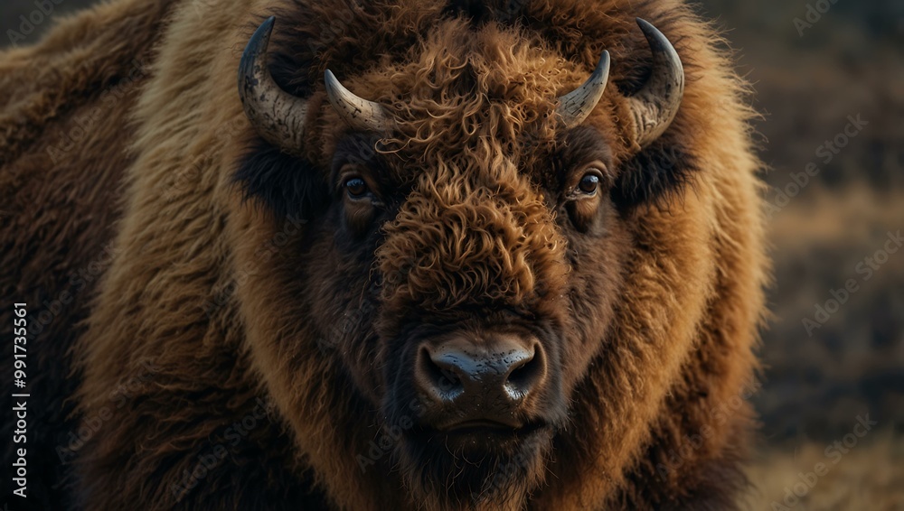 Majestic bison fur, symbolizing strength and resilience. Majestic bison fur, symbolizing strength and resilience.