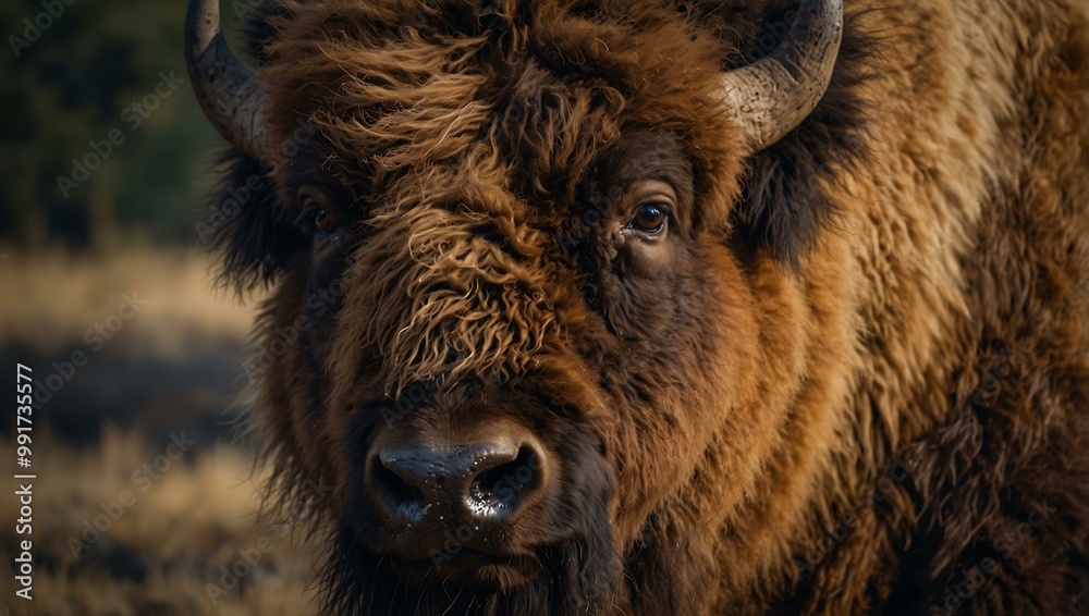 Majestic bison fur, symbolizing strength and resilience. Majestic bison fur, symbolizing strength and resilience.