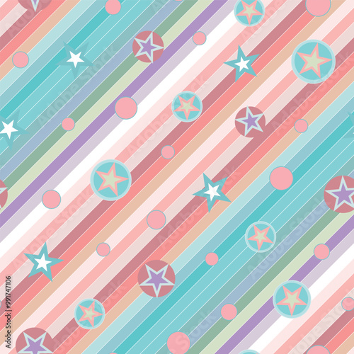 Shining Stars in Cream Pink, browns, whites,Beige colours natural colour ,seamless pattern ,prints background
 photo