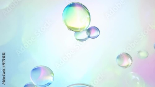 Wallpaper Mural Soap bubbles are slowly floating on a pastel colored background. This beautiful video is perfect for any project that needs a touch of magic Torontodigital.ca