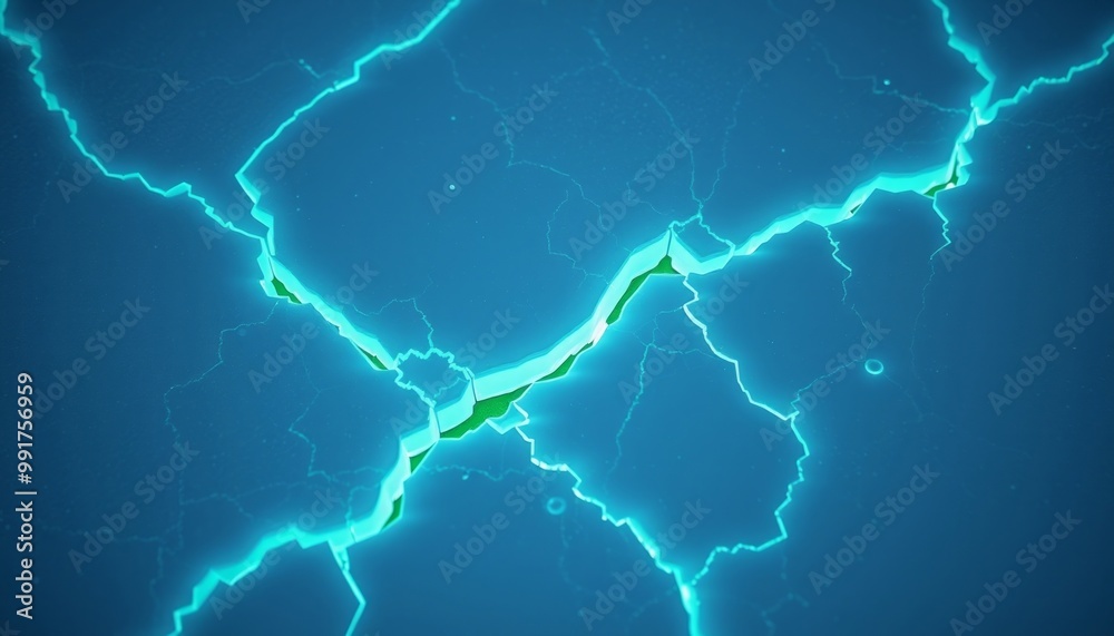Cracked ice surface with subtle blue glow for mobile wallpaper Cracked ice surface with subtle blue glow for mobile wallpaper