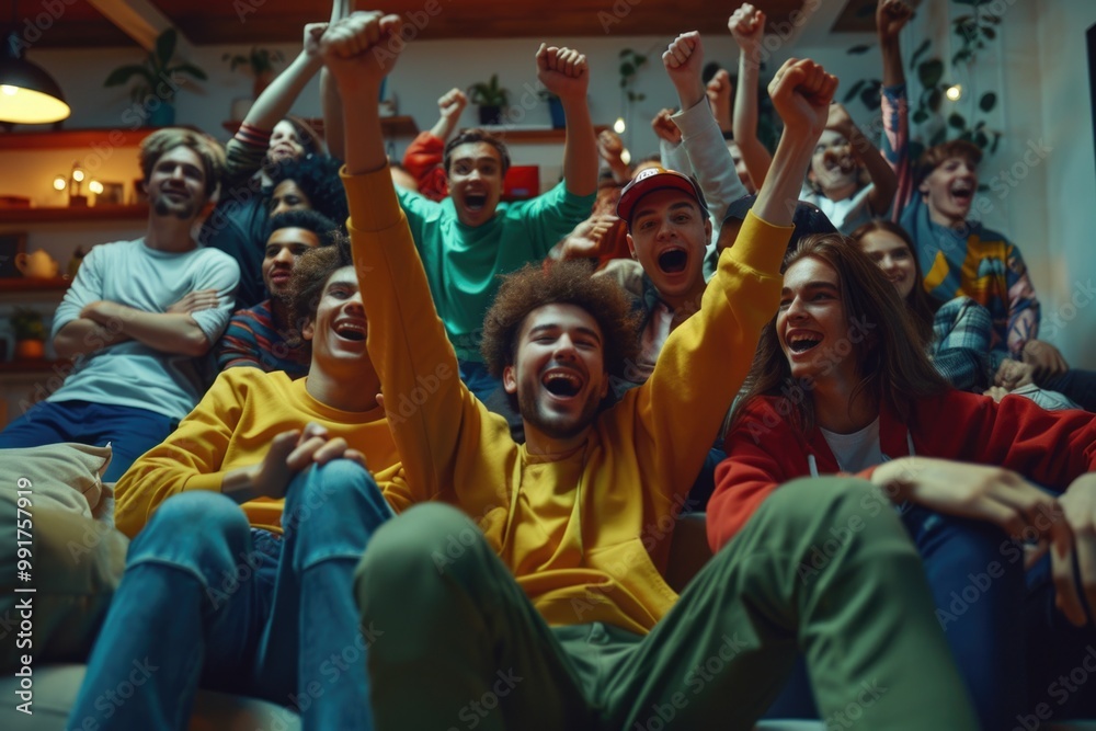 A group of people sitting on a couch, possibly friends or family members A group of people sitting on a couch, possibly friends or family members