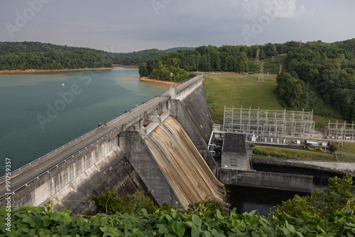 Photography dam on the river