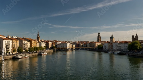 Panoramic view of Portugalete.