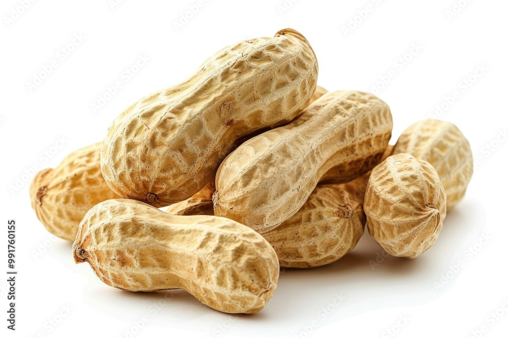 A pile of peanuts stacked on top of each other A pile of peanuts stacked on top of each other