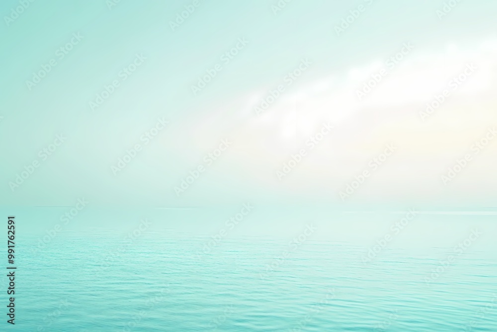 Fototapeta premium Soft Aqua Blue Calm Background for Relaxation