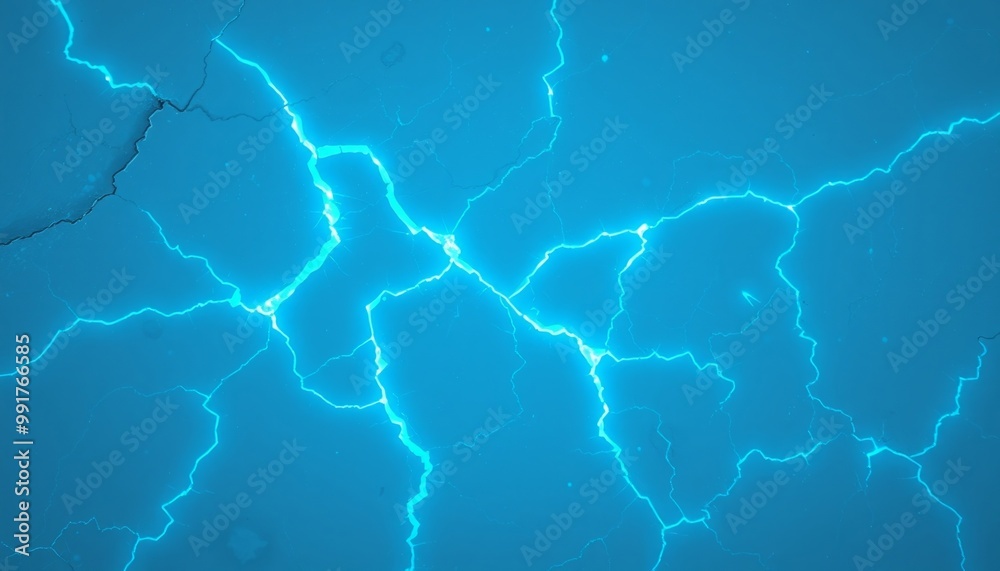 Sharp ice fractures glowing faintly for desktop customization