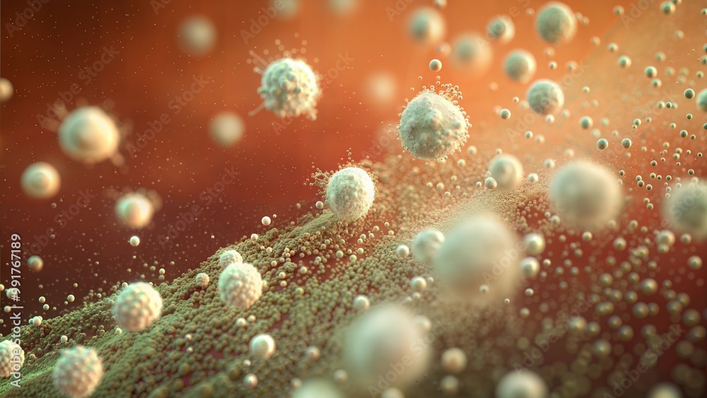 Close-up of Dust Particles Suspended in Air Close-up of Dust Particles Suspended in Air