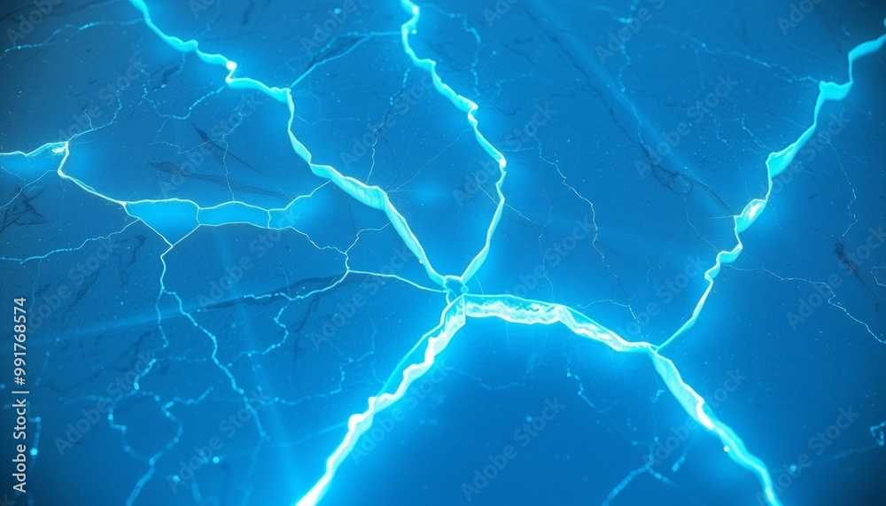 Jagged Ice with Glowing Fractures for Futuristic Mobile Screens Jagged Ice with Glowing Fractures for Futuristic Mobile Screens