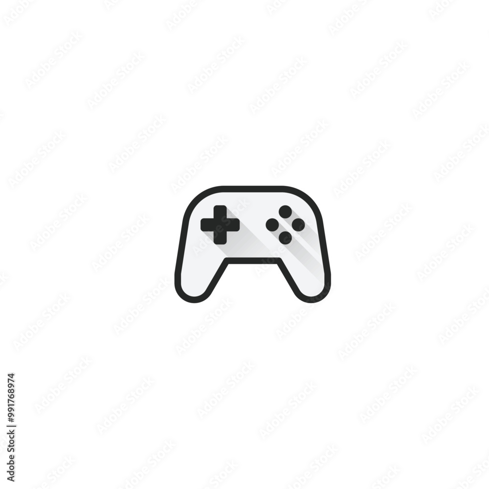 Gamepad icon flat vector design Gamepad icon flat vector design