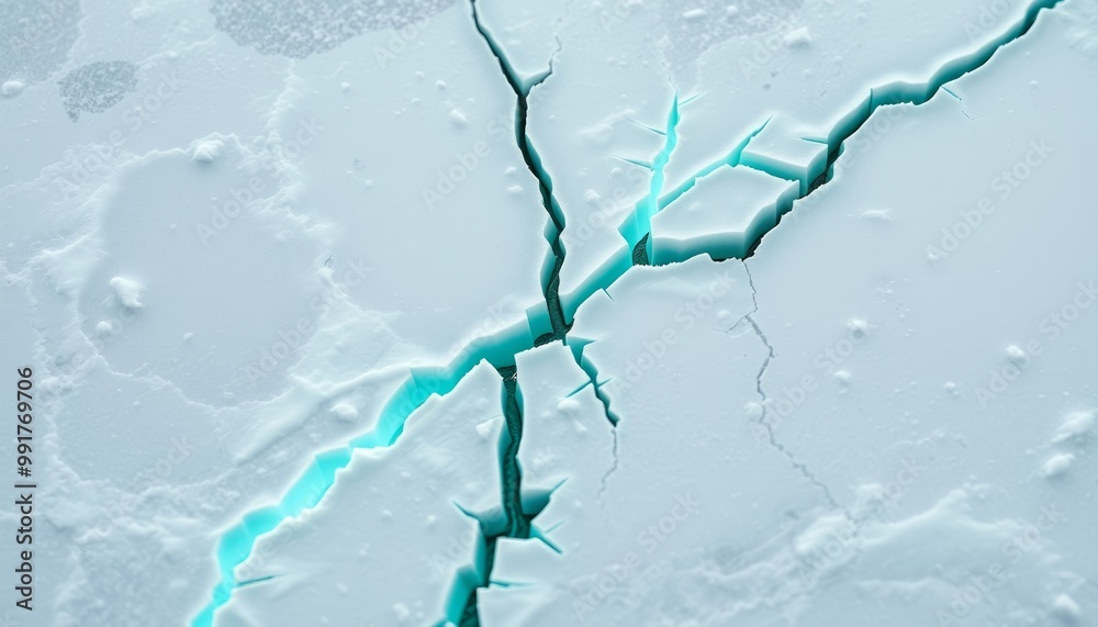 Shattered ice with blue accents for smartphone backgrounds