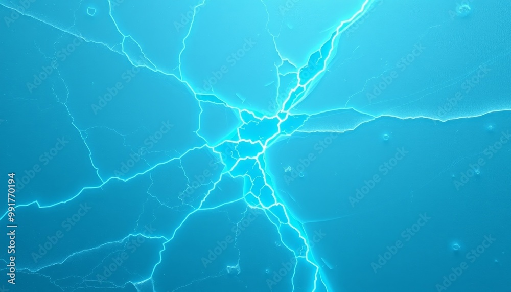 Glowing fractures in jagged ice for creative use Glowing fractures in jagged ice for creative use