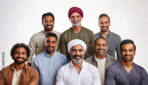 diverse group portrait with people of various ages ethnicities and abilities arranged 