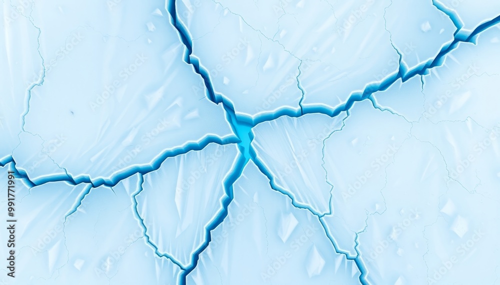 Fractured Ice with Electric Blue Design Fractured Ice with Electric Blue Design