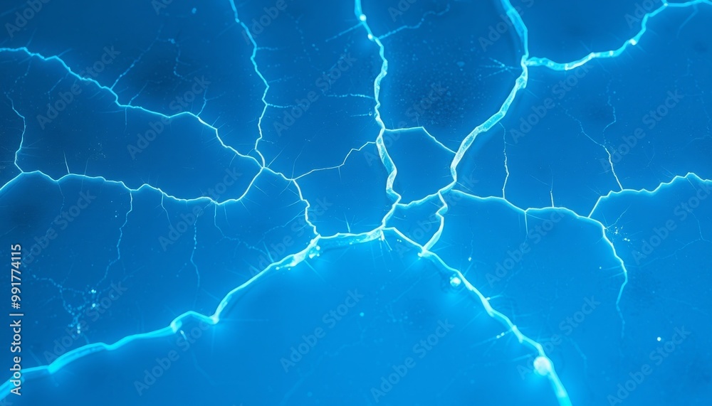 Cracked Ice with Chilly Electric Patterns Cracked Ice with Chilly Electric Patterns