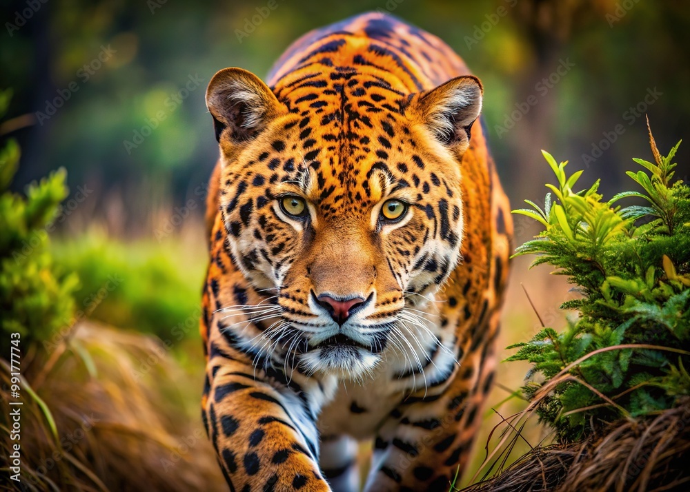 Obraz premium Majestic Barrell Chested Animal in a Natural Habitat Showcasing Strength and Power in Nature