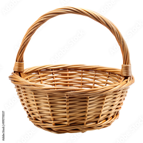 empty wicker basket