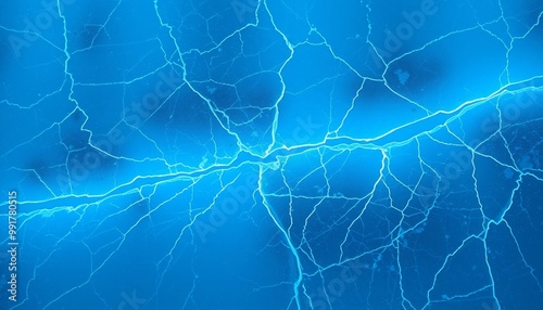 Cold Ice with Electric Blue Highlights