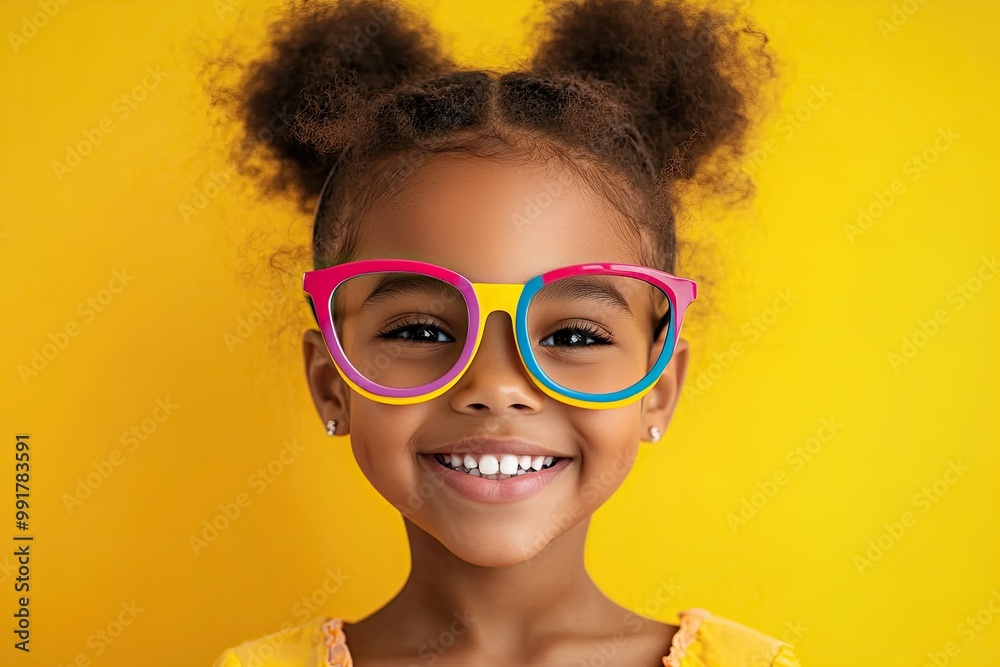 child with glasses