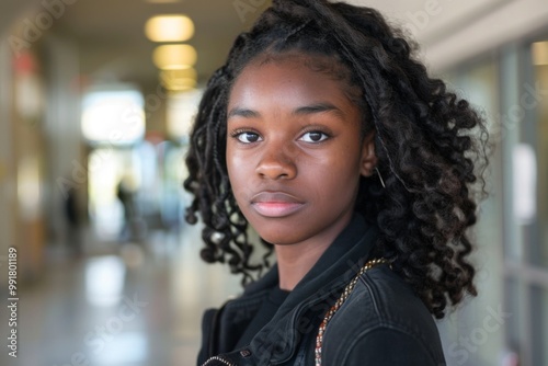 Smiling portrait of a female student