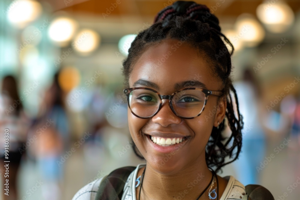 Smiling portrait of a female student