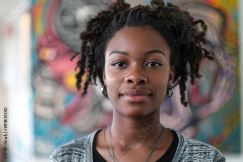 Smiling portrait of a female student