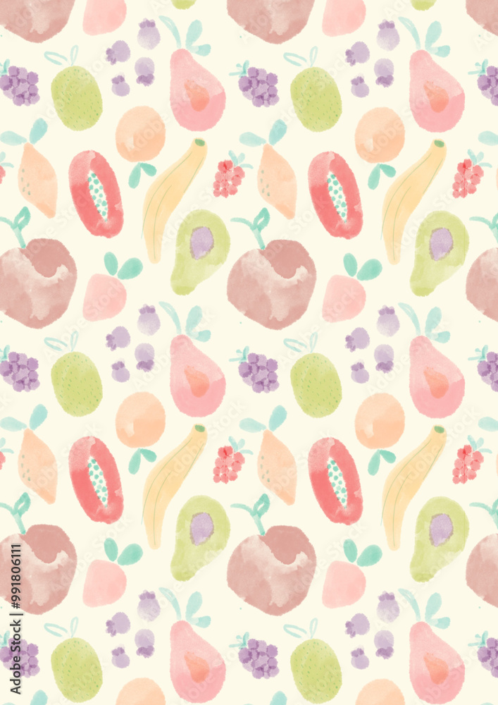 seamless pattern with fruits seamless pattern with fruits