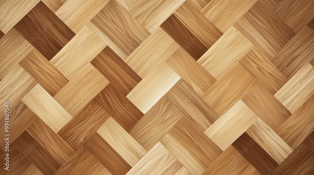 Elegant Oak Parquet Flooring Vector Design with Rich Texture on Light Background Elegant Oak Parquet Flooring Vector Design with Rich Texture on Light Background