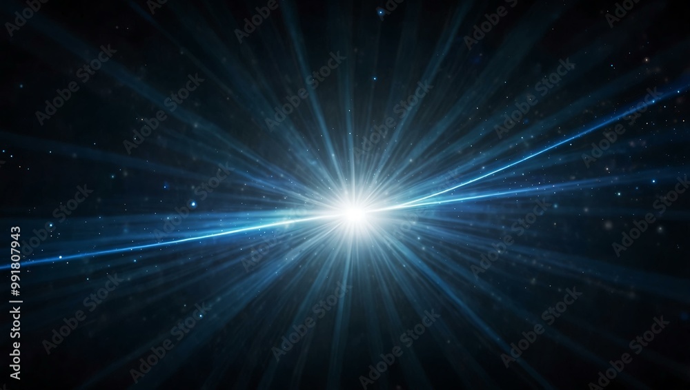 Starburst background with blue laser lights. Starburst background with blue laser lights.