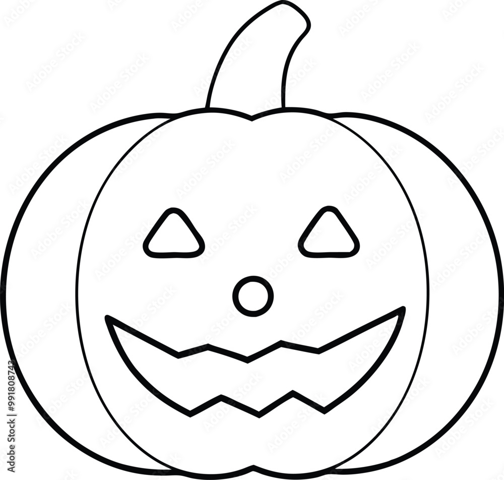 Funny Face Jack O Lantern Vector Illustration for Kids Halloween Fun
Funny Face Jack O Lantern Vector Illustration for Kids Halloween Fun