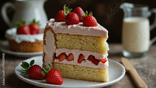 Strawberry cake.