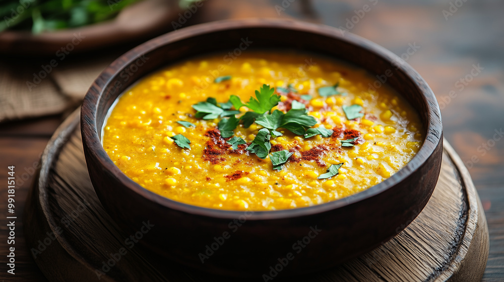 copy space, stockphoto, Masoor Dal Tadka dish. Delicious flavorful, healthy Indian lentil curry made with red lentils. Typical traditional Indian meal. copy space, stockphoto, Masoor Dal Tadka dish. Delicious flavorful, healthy Indian lentil curry made with red lentils. Typical traditional Indian meal.