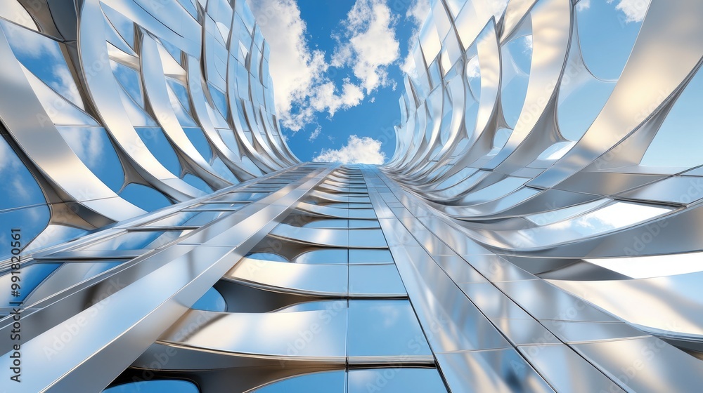 Obraz premium Modern Building with Unique Architectural Design