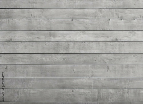 Gray Wood Paneling Texture - Horizontal Planks Background